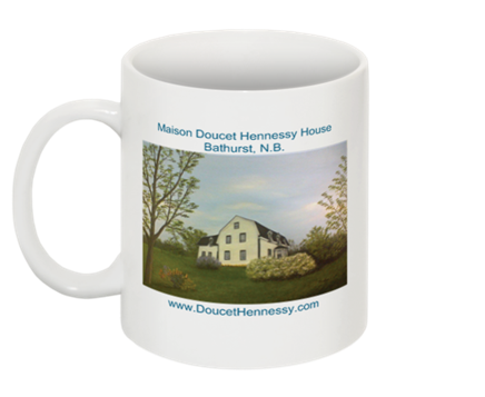 Mug with house painting