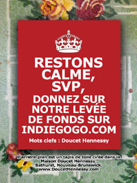 Keep Calm and Please Donate to Our Indieogo.com Fundraiser | Restez calme, s'il vous plait, donnez sur notre levée de fonds sur Indiegogo.com